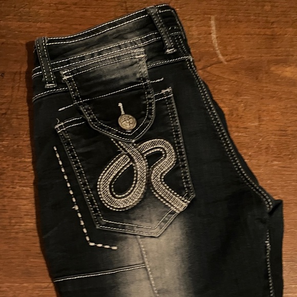 Authentic JRag Industry Famous Denim size 24 Dark Indigo - Picture 4 of 16